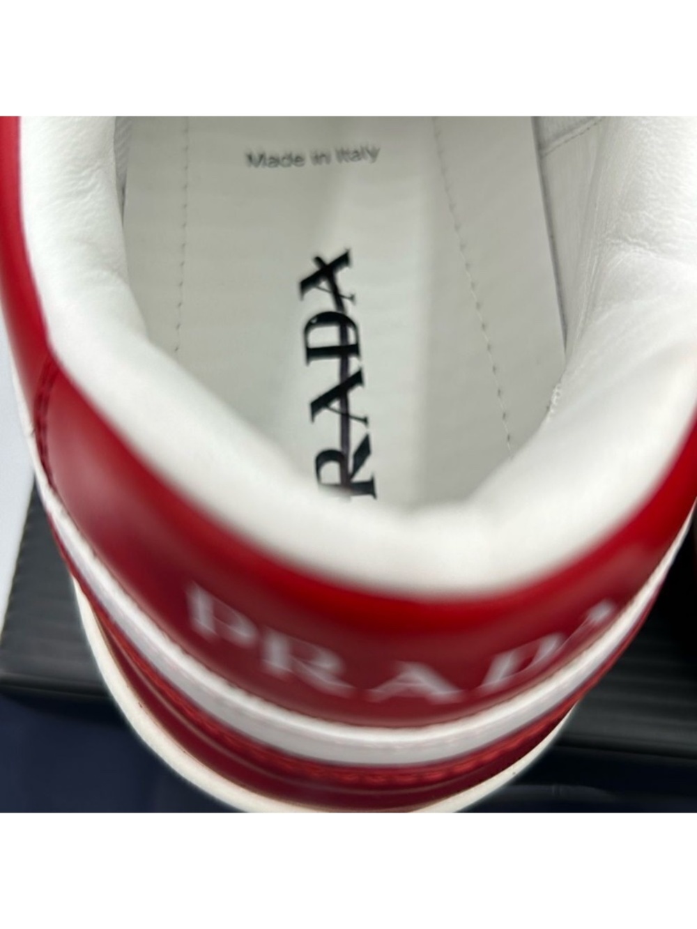 Men’s Prada downtown leather logo sneakers size 12.5. Made in Italy. - Picture 3 of 9
